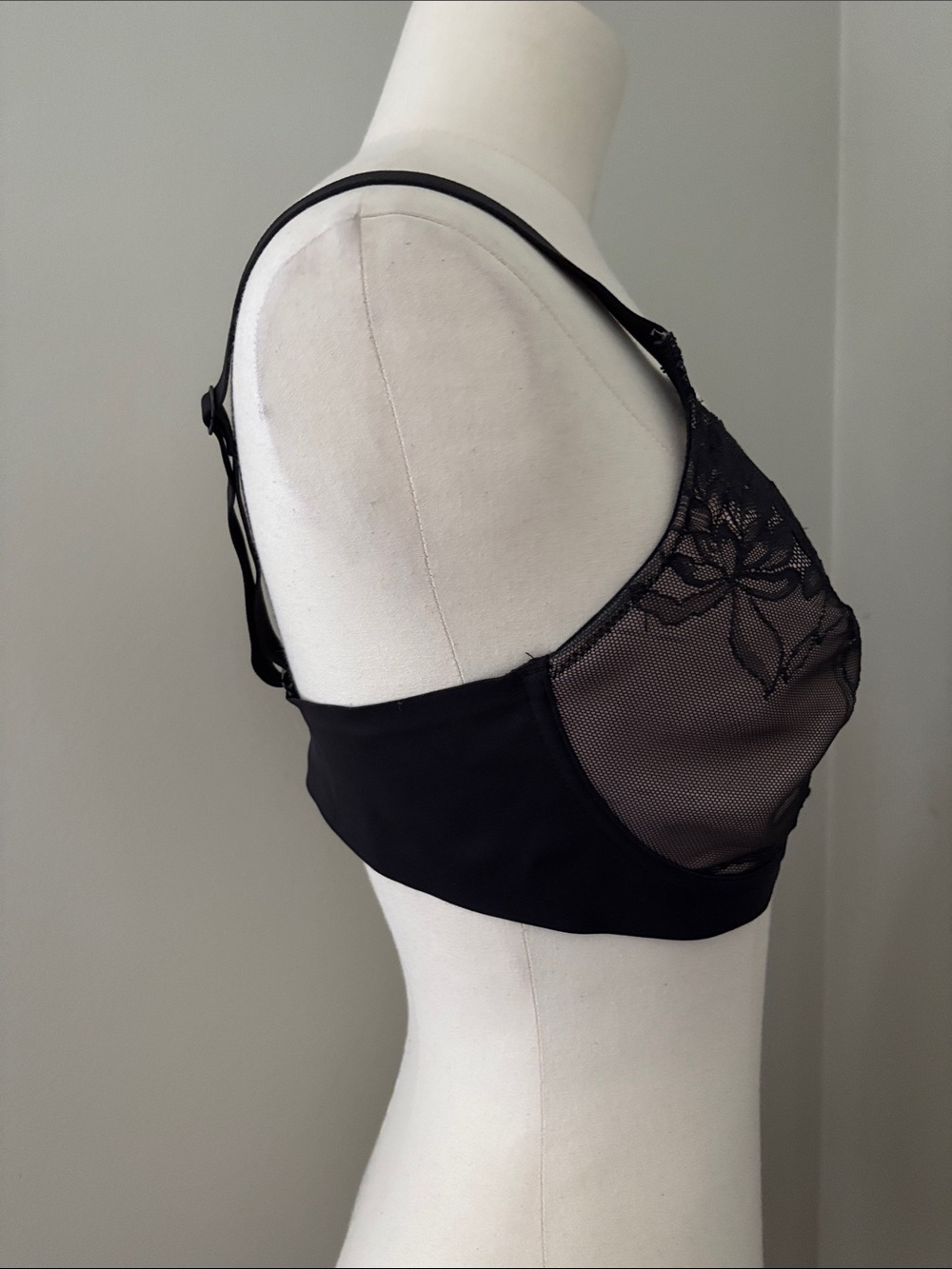 WonderBra EcoPure Retro Lace Wireless Full Coverage Bra W2663 36D - Picture 4 of 9
